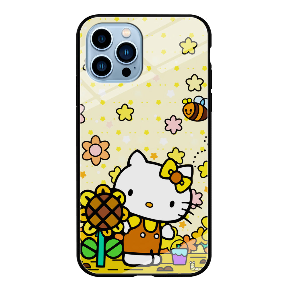 Hello Kitty Sun Flowers iPhone 14 Pro Max Case