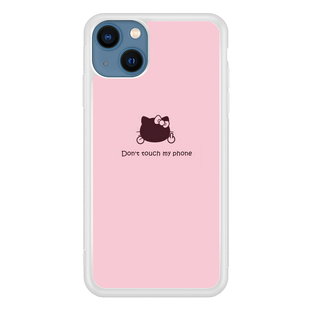 Hello Kitty Don't Touch My Phone iPhone 15 Plus Case