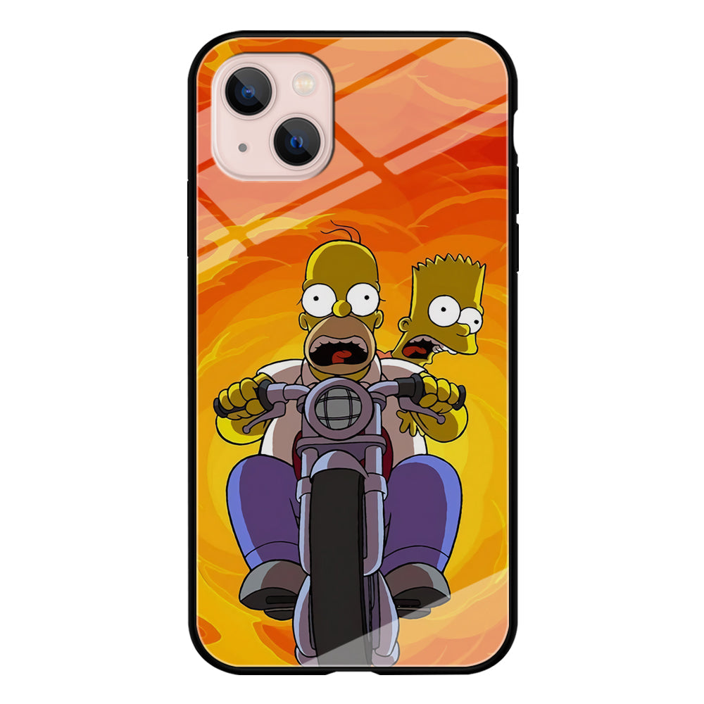Homer and Bart Rider iPhone 14 Case