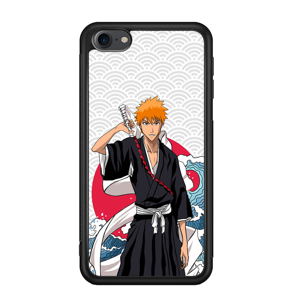 Ichigo Kurosaki Wave And Pattern iPod Touch 6 Case - Ezzystore