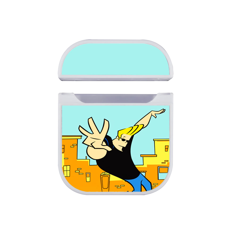 Johnny Bravo Dance City Hard Plastic Case Cover For Apple Airpods