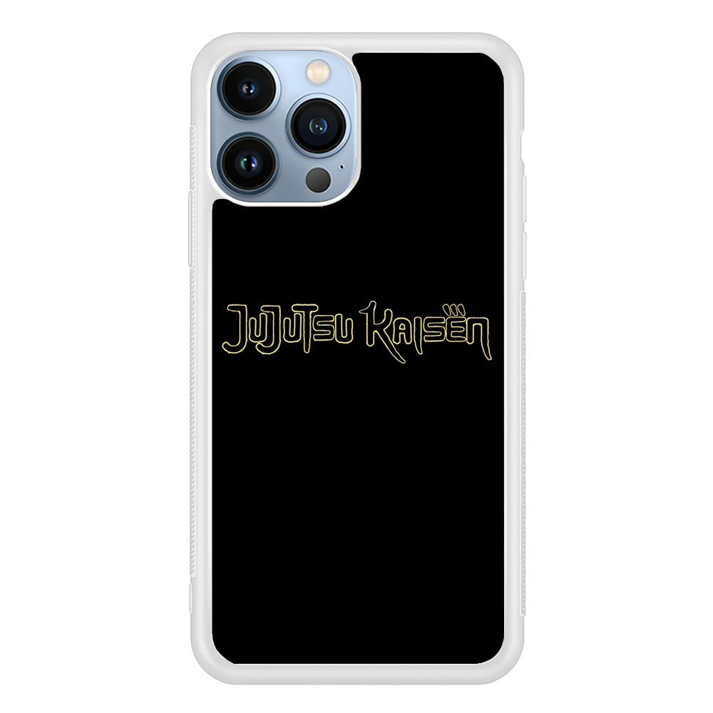 Jujutsu Kaisen Logo Black Gold iPhone 15 Pro Max Case