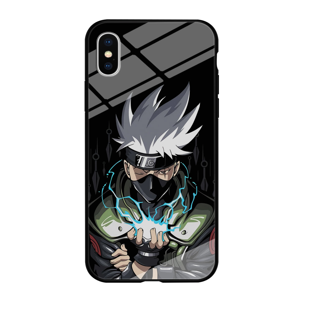 Kakashi Chidori And Sharingan iPhone X Case