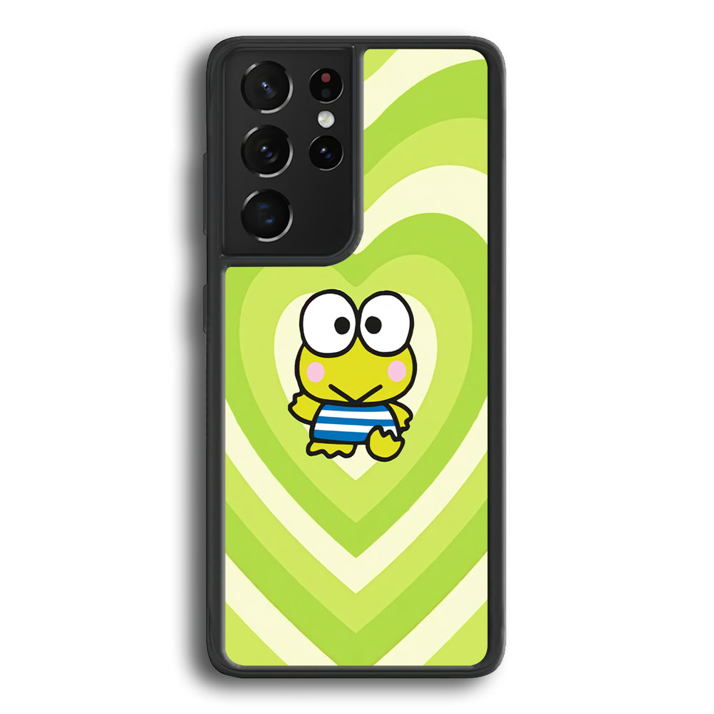 Keroppi Love Pattern Samsung Galaxy S22 Ultra Case - Ezzystore