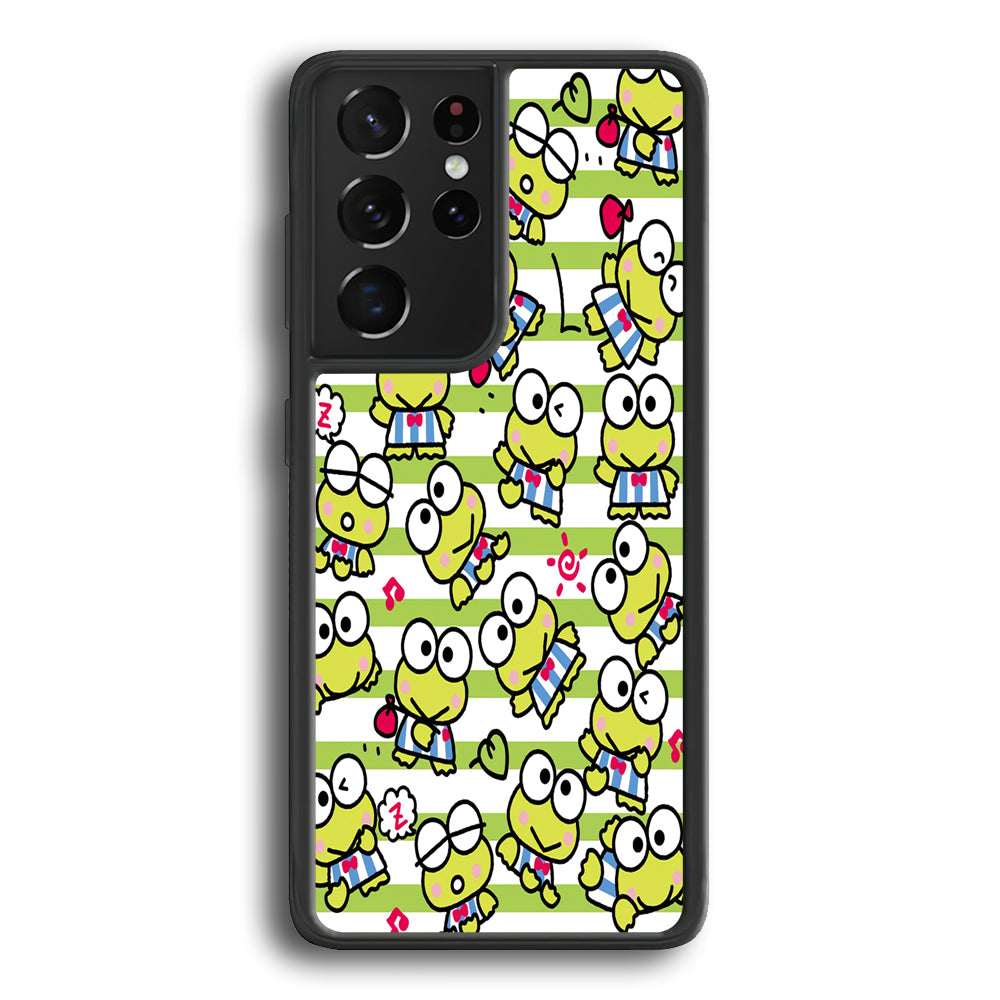 Keroppi Stripe Samsung Galaxy S24 Ultra Case - Ezzystore