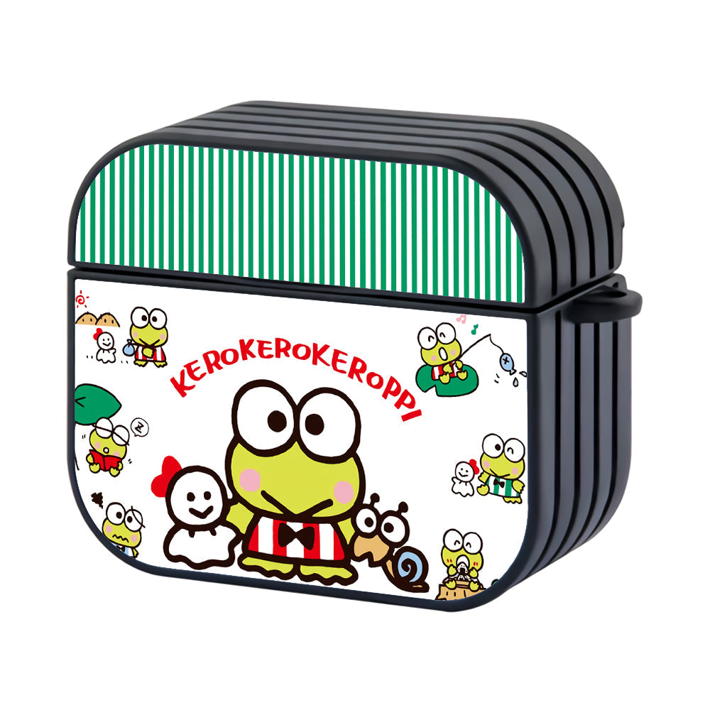 Keroppi With Best Friends Hard Plastic Case Cover For Apple Airpods 4 - Ezzystore