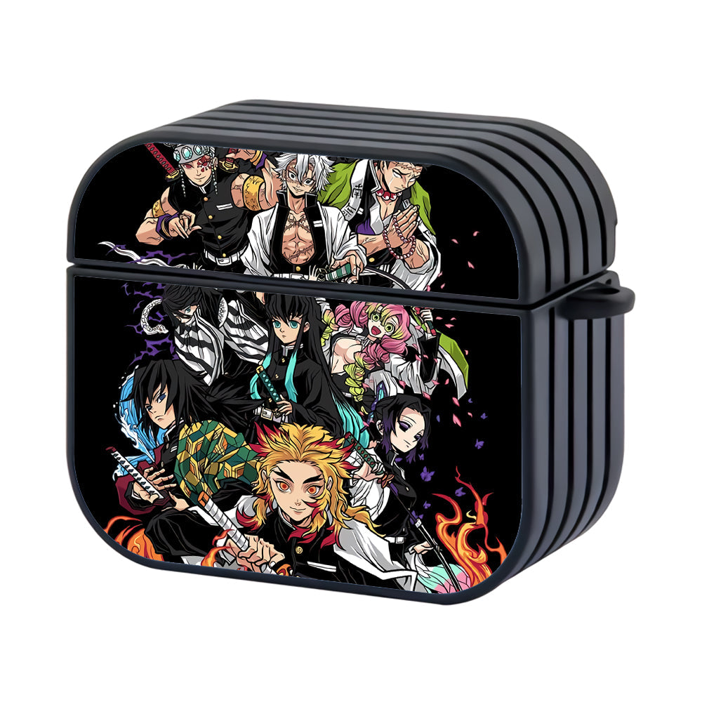 Kimetsu No Yaiba Demon Slayer All Hashira Hard Plastic Case Cover For Apple Airpods 4 - Ezzystore