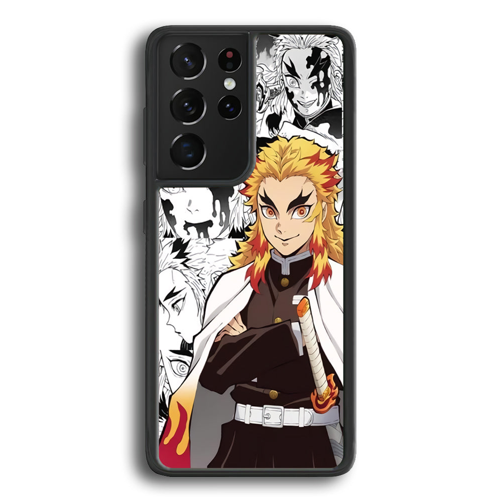 Kimetsu No Yaiba Rengoku Samsung Galaxy S23 Ultra Case - Ezzystore