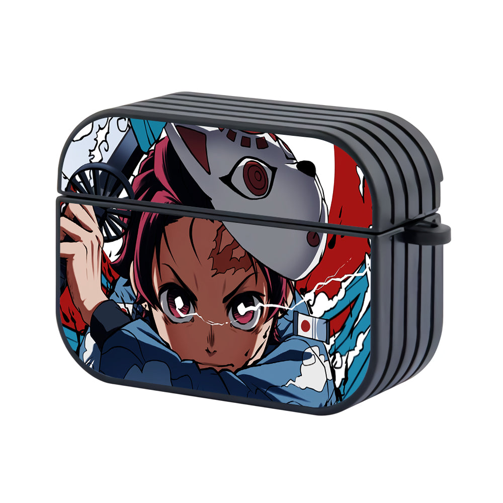 Kimetsu No Yaiba Tanjiro Breathing Hard Plastic Case Cover For Apple Airpods Pro - Ezzystore