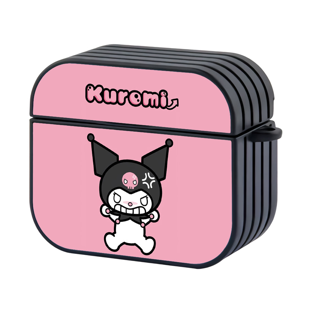 Kuromi Angry Style Hard Plastic Case Cover For Apple Airpods 4 - Ezzystore