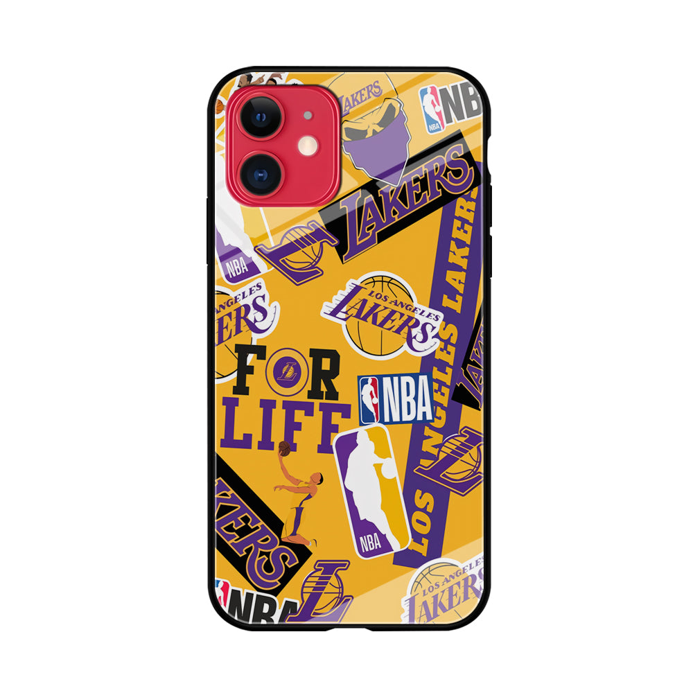 Los Angeles Lakers Word Of Pride Team iPhone 11 Case