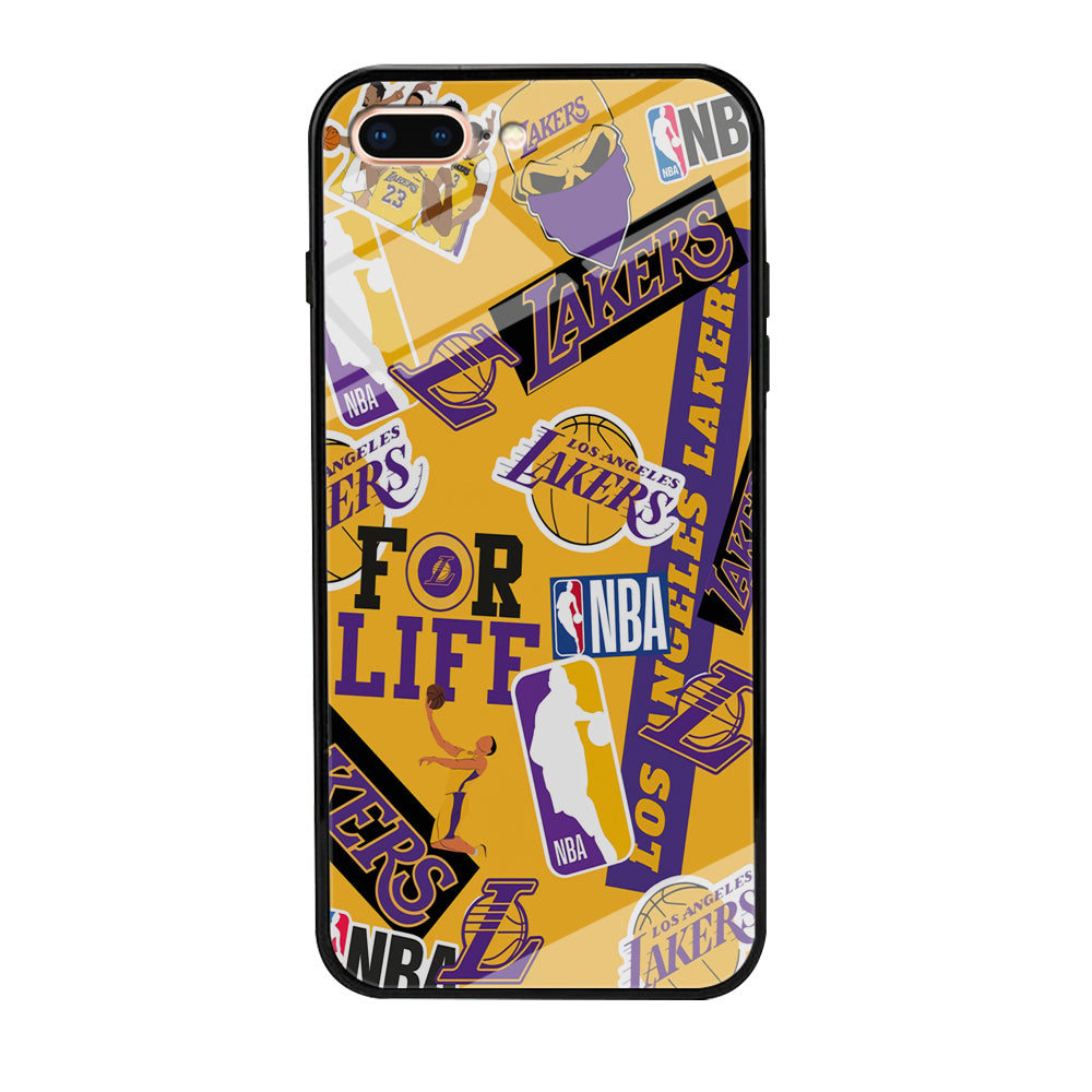 Los Angeles Lakers Word Of Pride Team iPhone 8 Plus Case