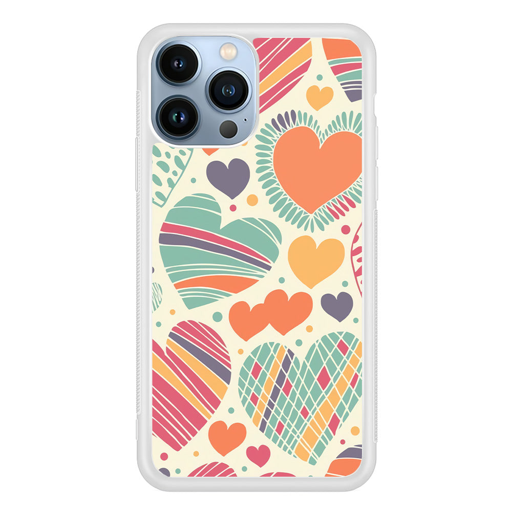 Love Cute White iPhone 15 Pro Max Case