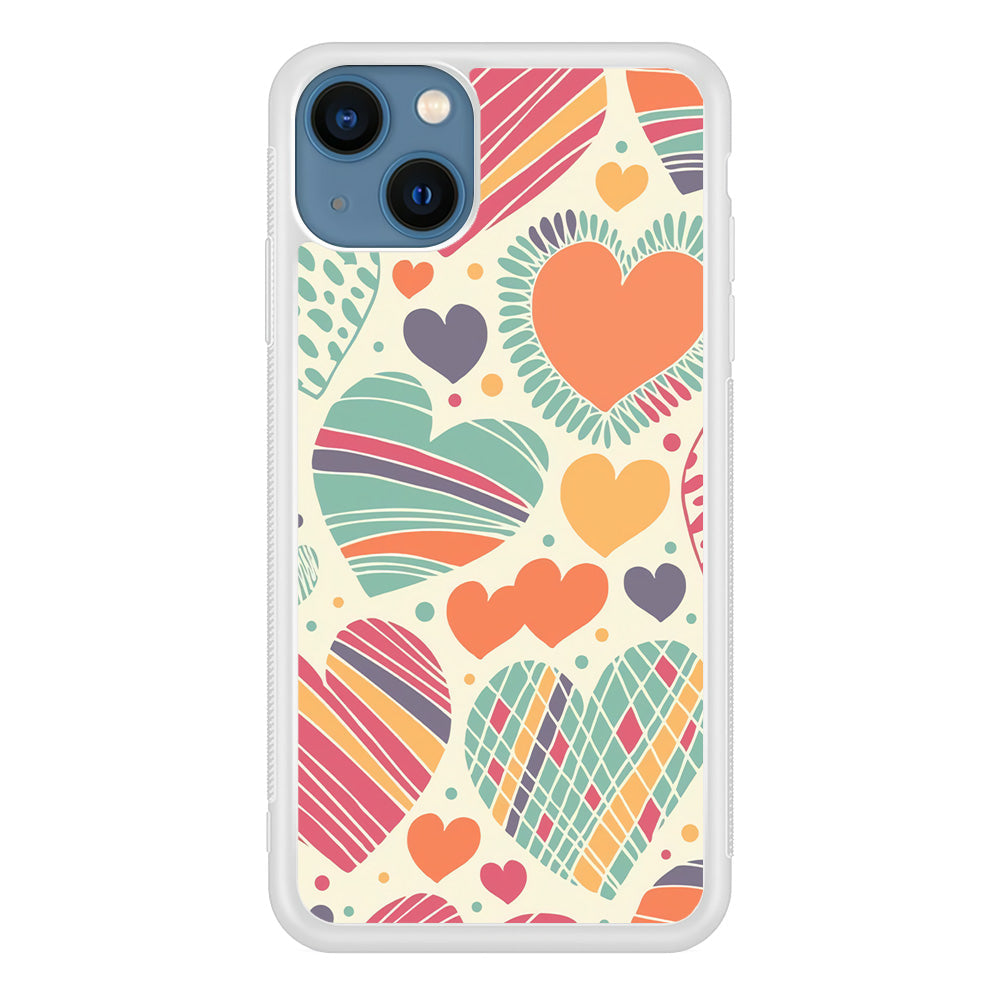 Love Cute White iPhone 14 Plus Case