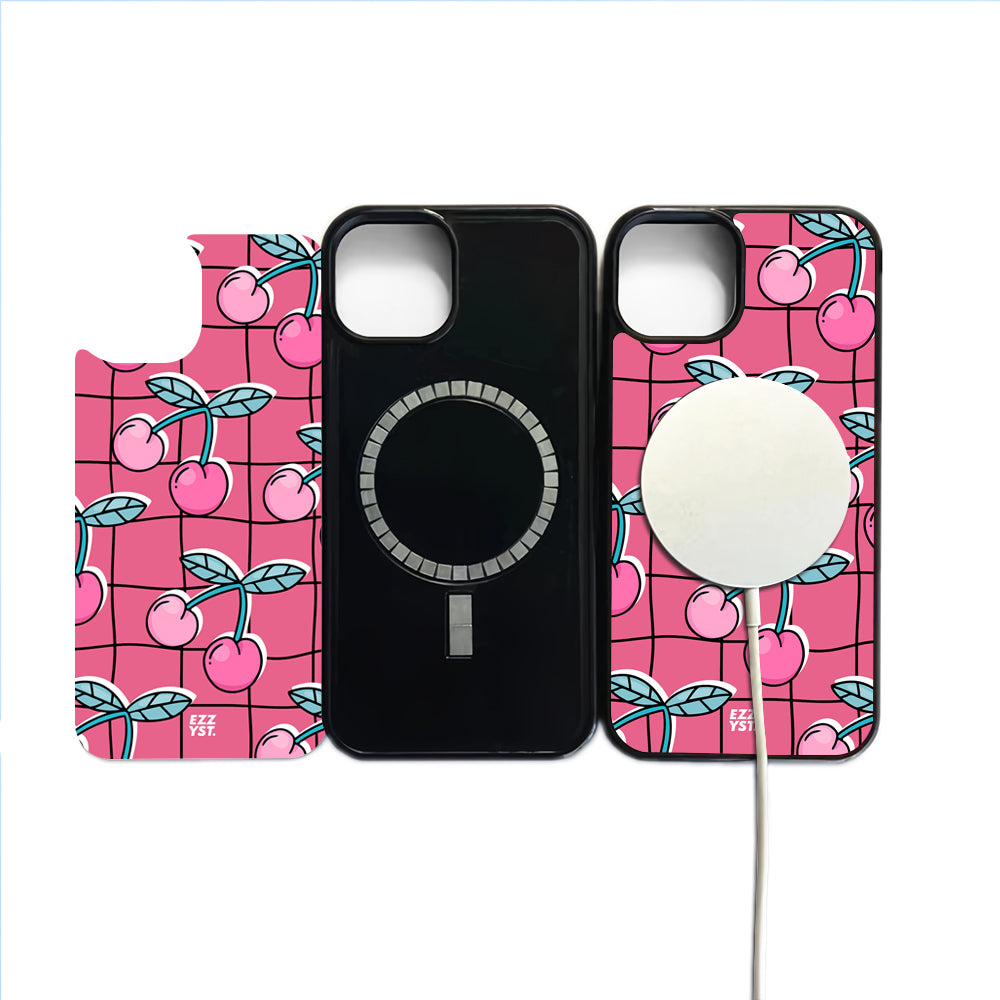 Lovely Vintage Style Chill with Cherry Magsafe iPhone Case