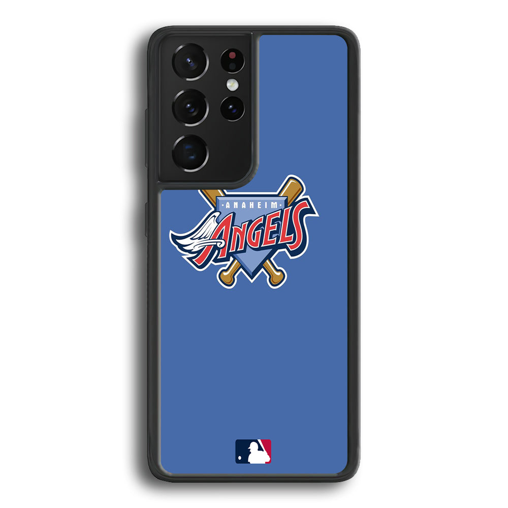 MLB Angels Blue Sky Samsung Galaxy S22 Ultra Case - Ezzystore