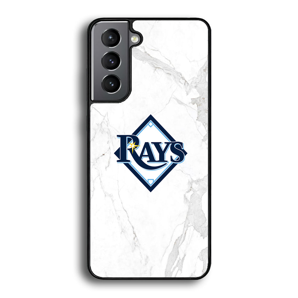 MLB Rays Logo Marble Samsung Galaxy A16 Case - Ezzystore