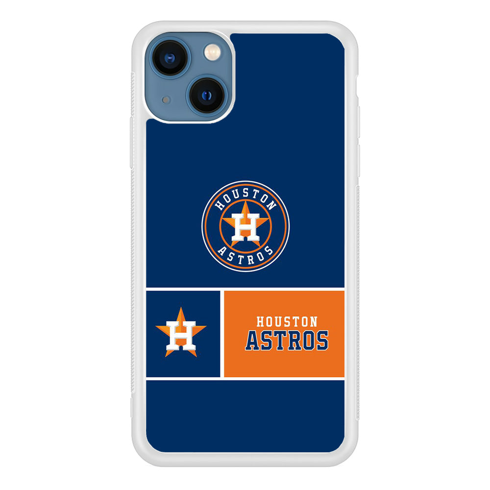 MLB Huston Astros Blue Orange iPhone 14 Case