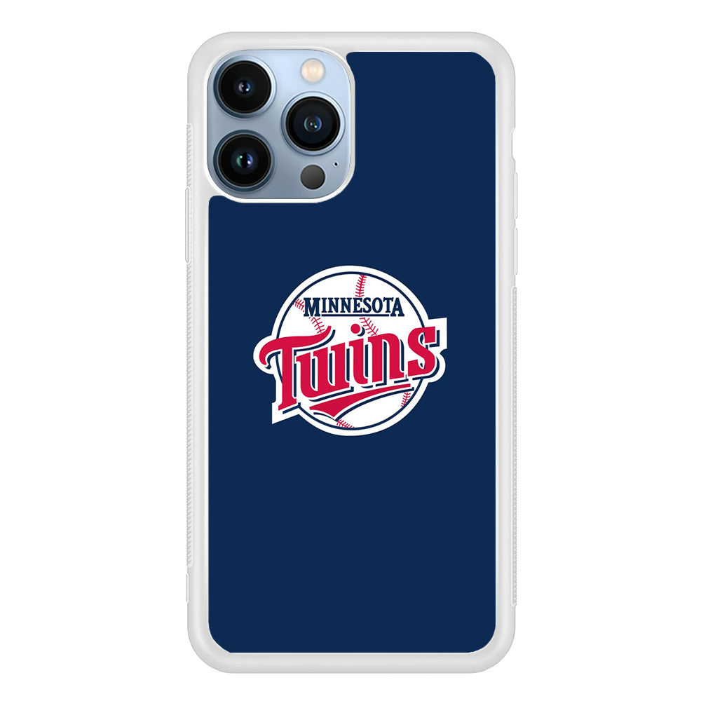 MLB Minnesota Twins Logo Blue iPhone 15 Pro Max Case