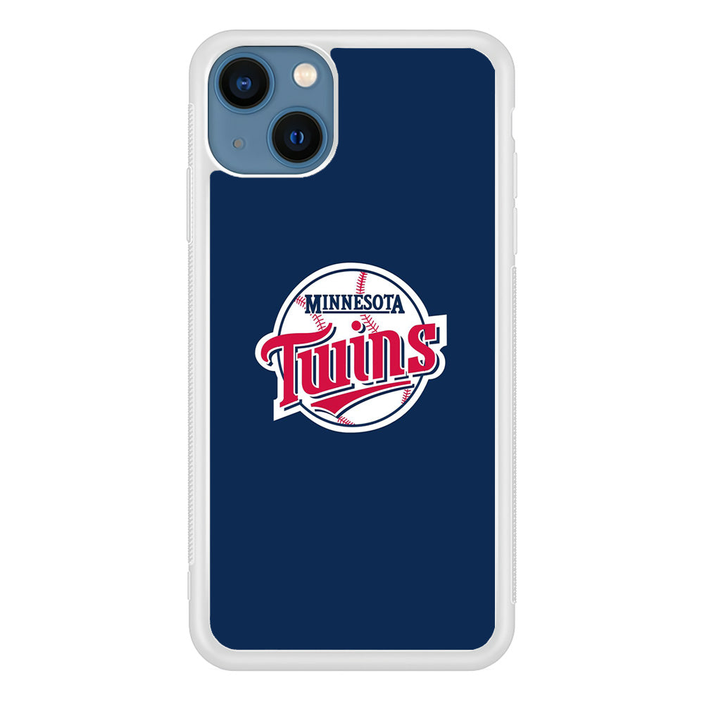 MLB Minnesota Twins Logo Blue iPhone 15 Case