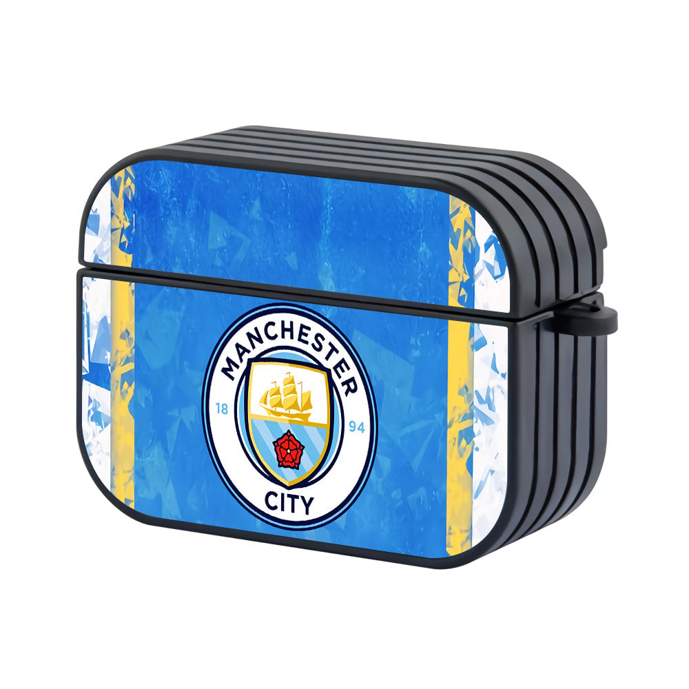 Manchester City Abstract Of Sky Blue Hard Plastic Case Cover For Apple Airpods Pro 3 - Ezzystore