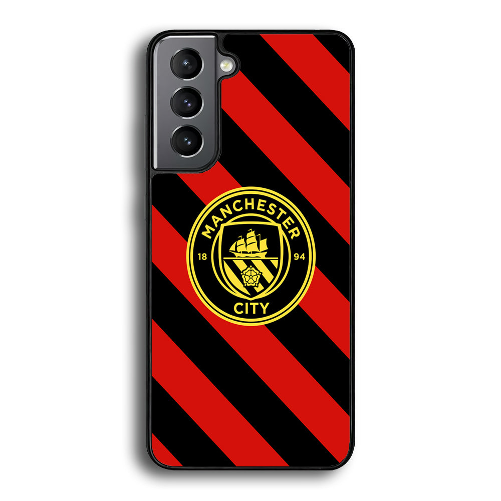 Manchester City Away Of Jersey Pattern Samsung Galaxy S23 Case - Ezzystore