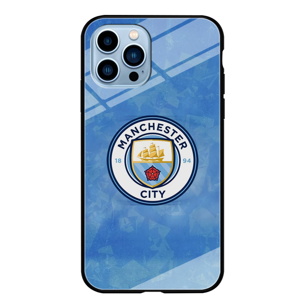 Manchester City Blue Abstract iPhone 14 Pro Max Case