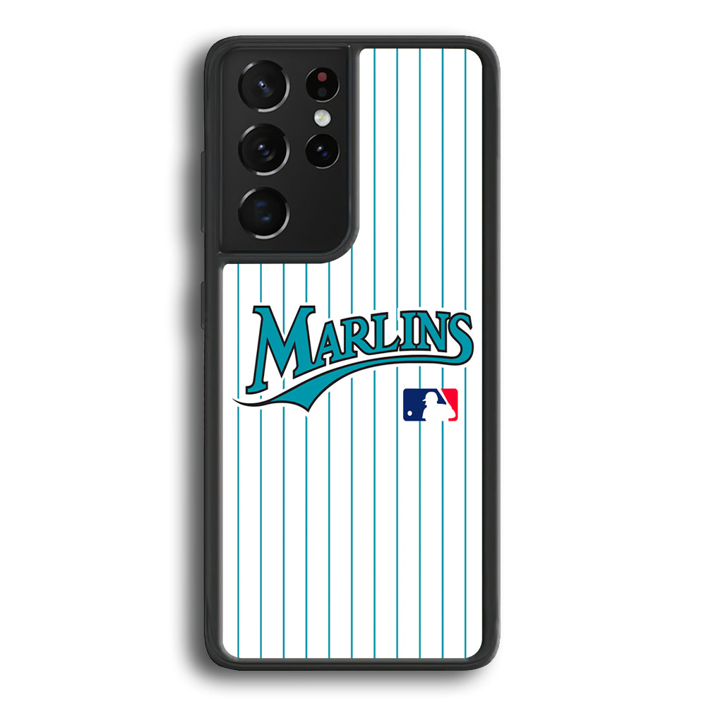 Miami Marlins Team Samsung Galaxy S24 Ultra Case - Ezzystore