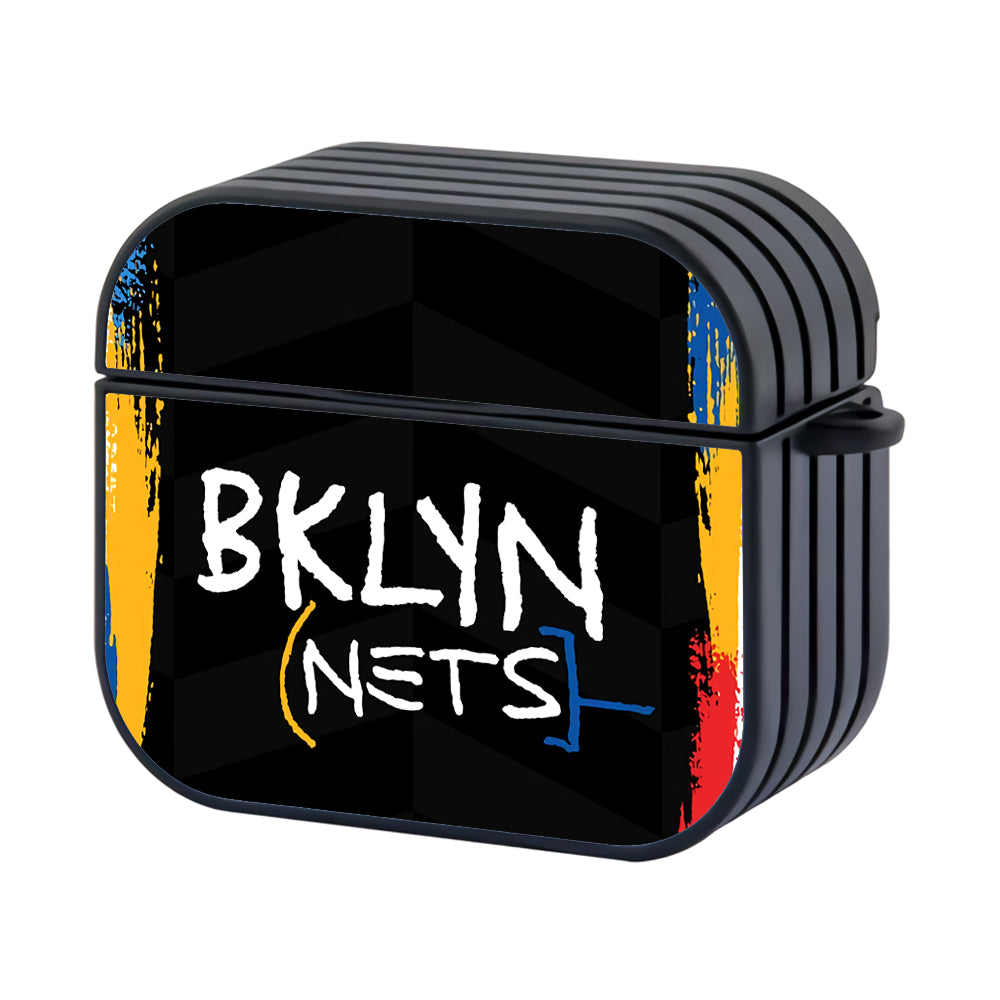 NBA Brooklyn Nets Jersey Hard Plastic Case Cover For Apple Airpods 4 - Ezzystore