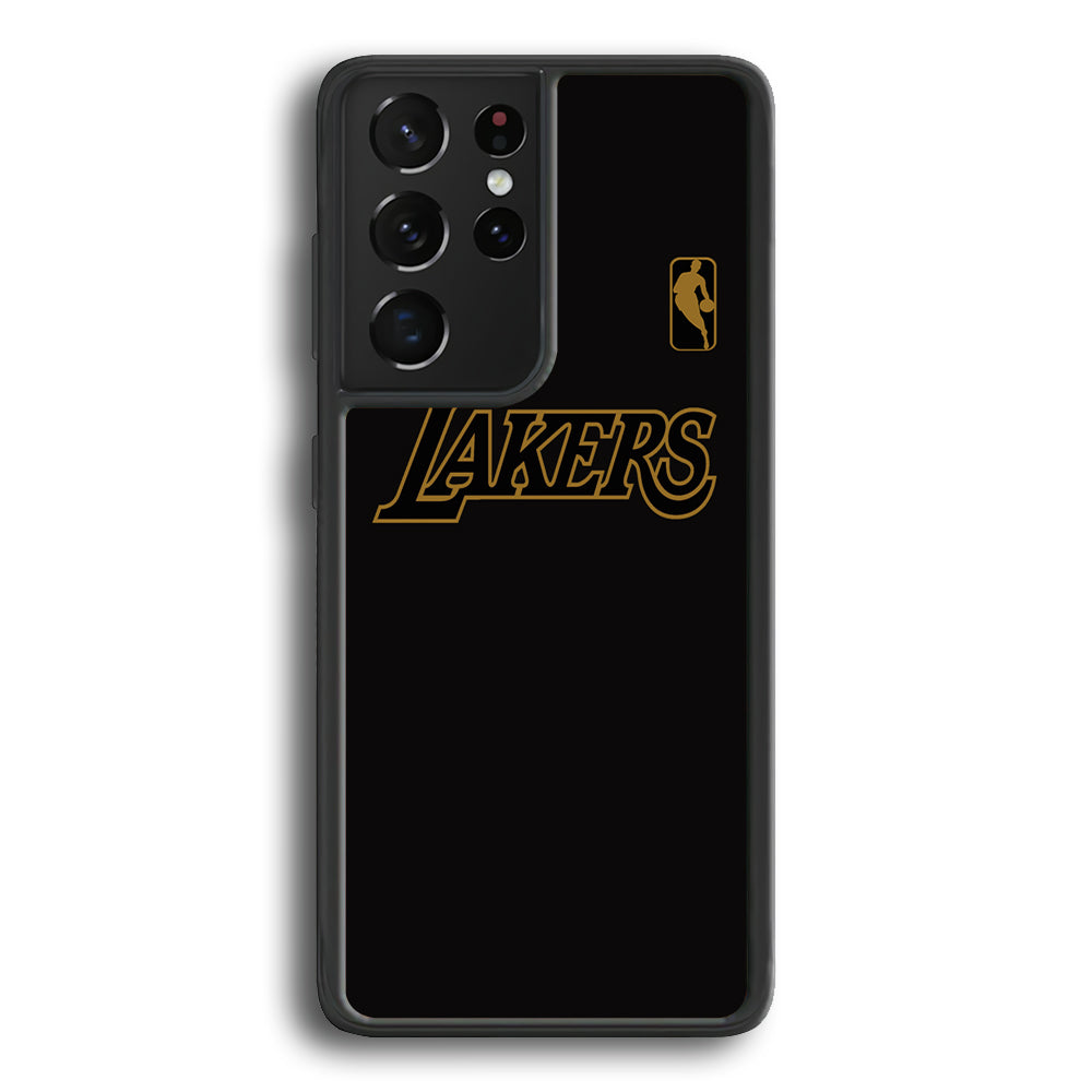 NBA Los Angeles Lakers Space Grey Nike Gold Logo Samsung Galaxy S24 Ultra Case - Ezzystore