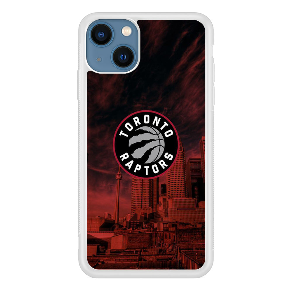 NBA Toronto Raptors Logo Sunset In The City iPhone 15 Case