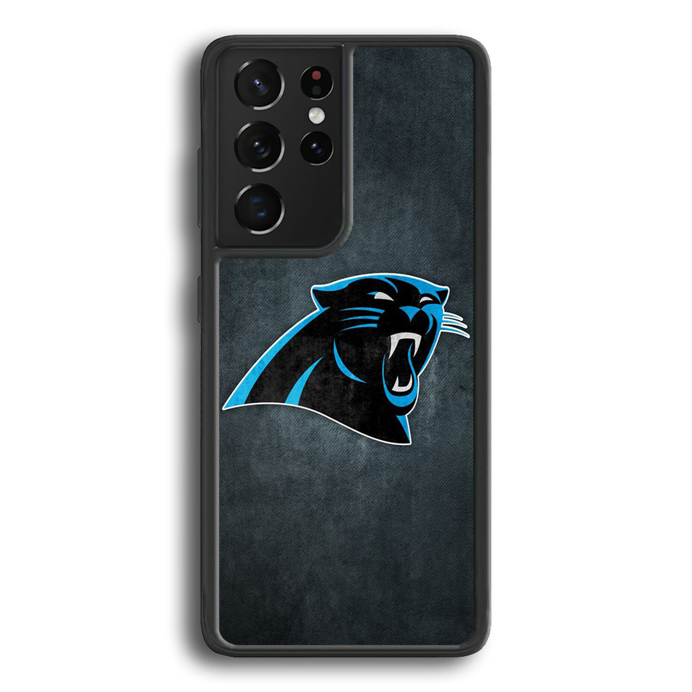 NFL Carolina Panthers Logo Samsung Galaxy S24 Ultra Case - Ezzystore