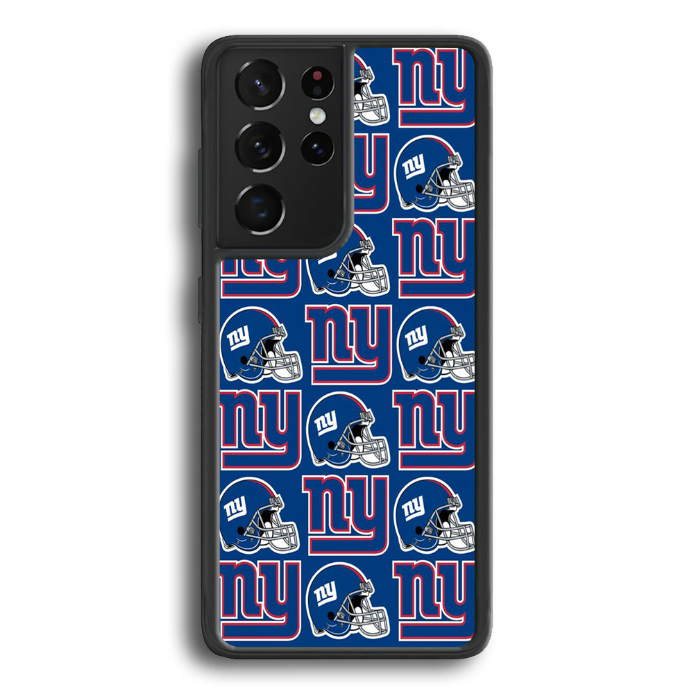 NFL New York Giant Helmet Logo Samsung Galaxy S22 Ultra Case - Ezzystore