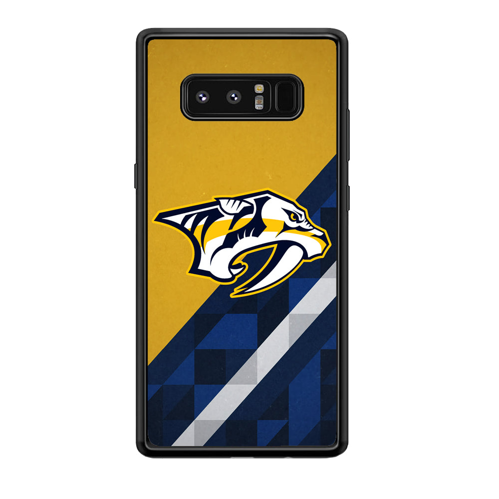 Nashville Predators Abstract Pattern Samsung Galaxy Note 8 Case
