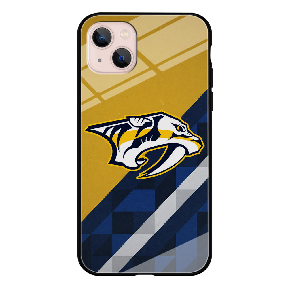 Nashville Predators Abstract Pattern iPhone 13 Case