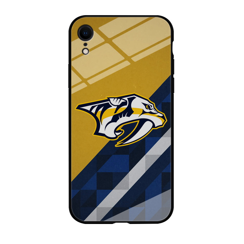 Nashville Predators Abstract Pattern iPhone XR Case