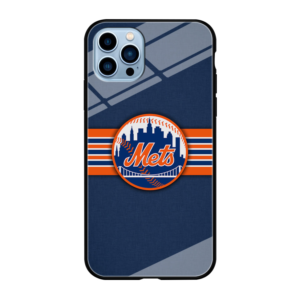 New Mets Stripe And Logo iPhone 12 Pro Max Case