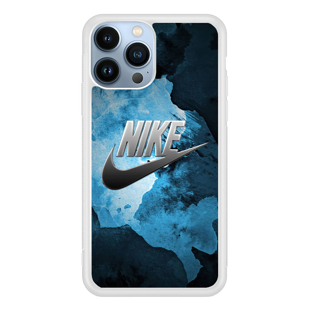 Nike Blue Marble Symbol iPhone 14 Pro Case