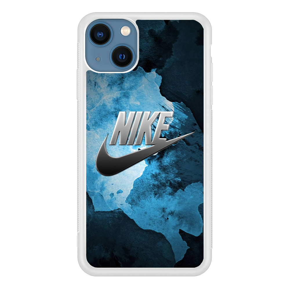 Nike Blue Marble Symbol iPhone 14 Case