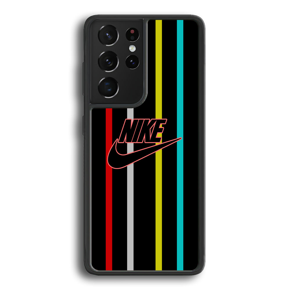 Nike Stripe Four Colour Samsung Galaxy S24 Ultra Case - Ezzystore