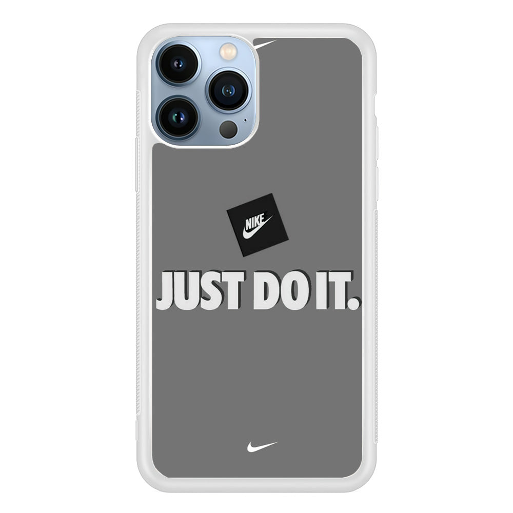 Nike Word Grey iPhone 14 Pro Case