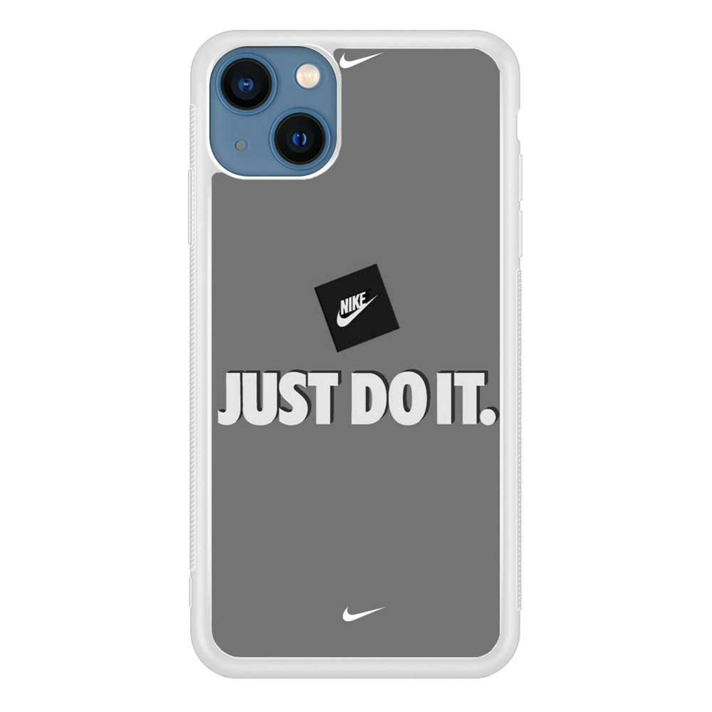 Nike Word Grey iPhone 14 Case