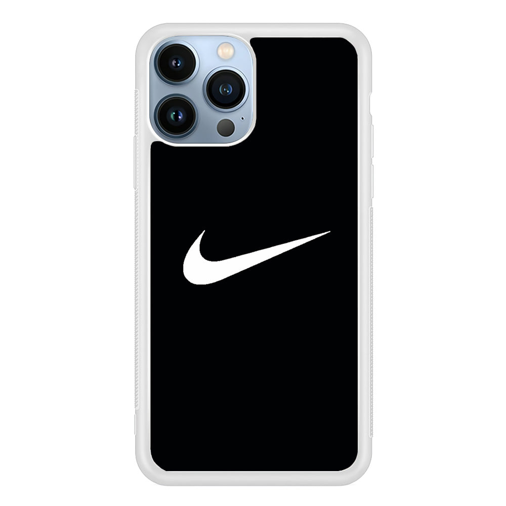 Nike White Logo iPhone 14 Pro Case