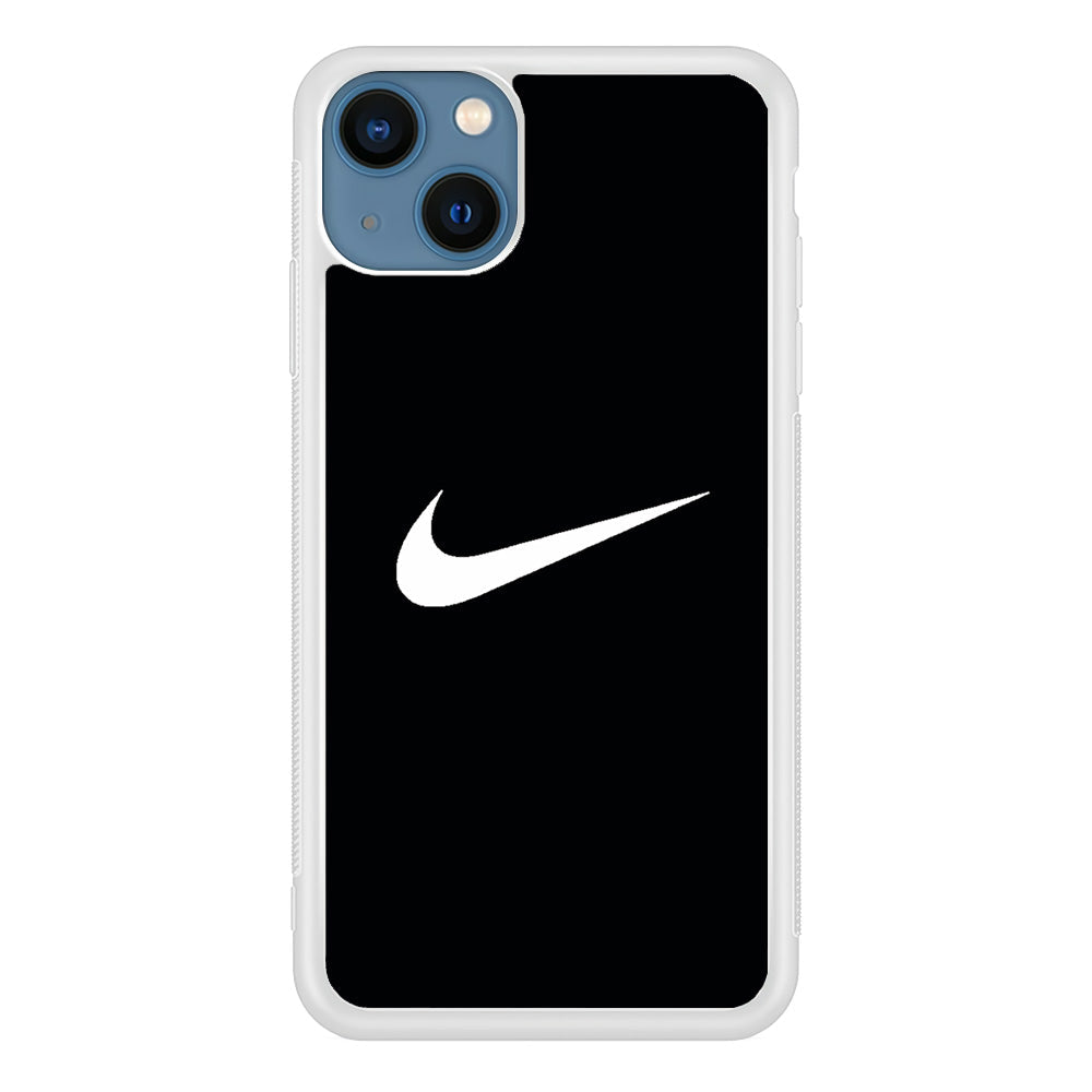 Nike White Logo iPhone 15 Plus Case