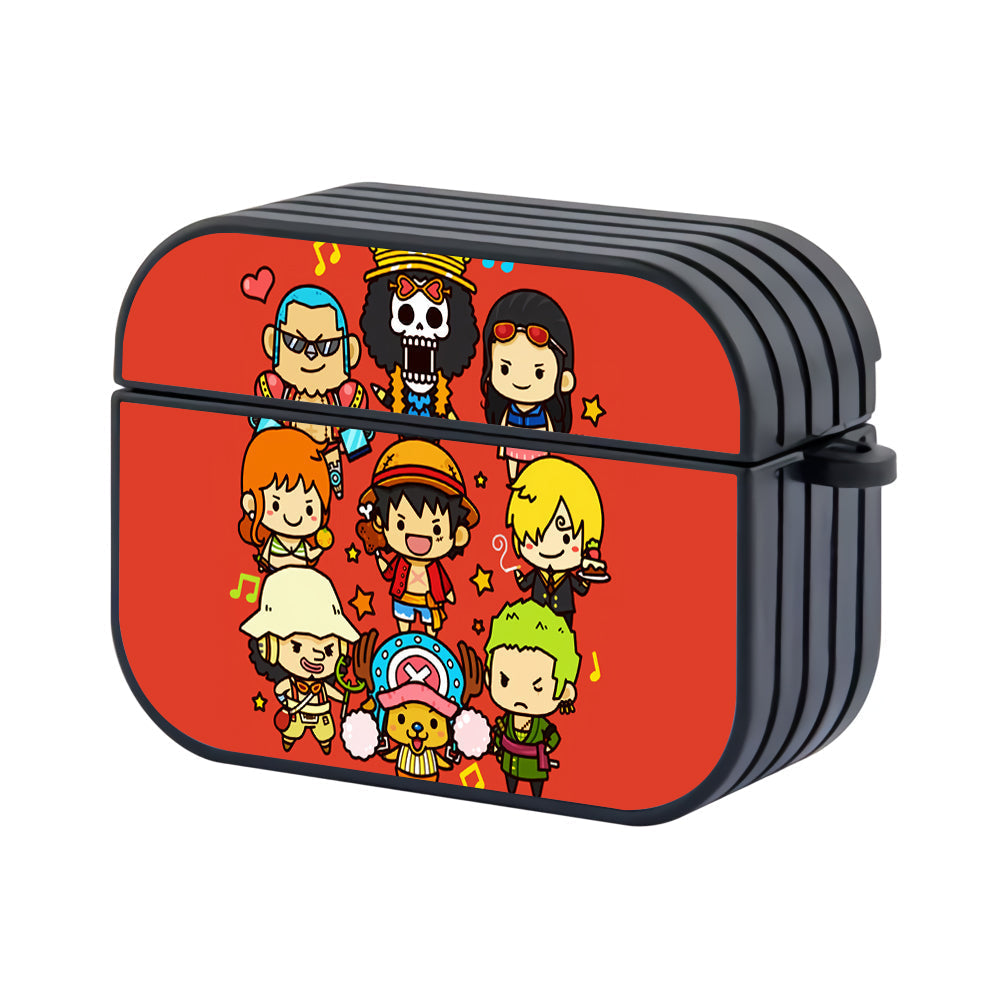 One Piece Luffy Cute and Team Hard Plastic Case Cover For Apple Airpods Pro 3 - Ezzystore