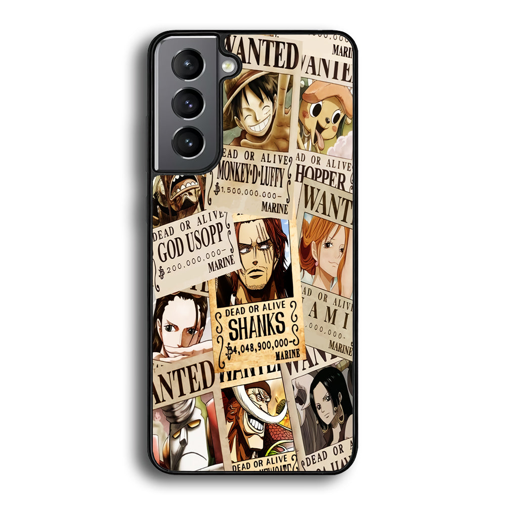 One Piece Wanted Poster Samsung Galaxy S24 Case - Ezzystore