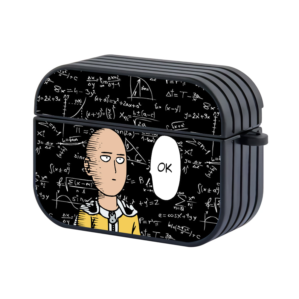 One Punch Man Saitama Confused Formula Hard Plastic Case Cover For Apple Airpods Pro - Ezzystore
