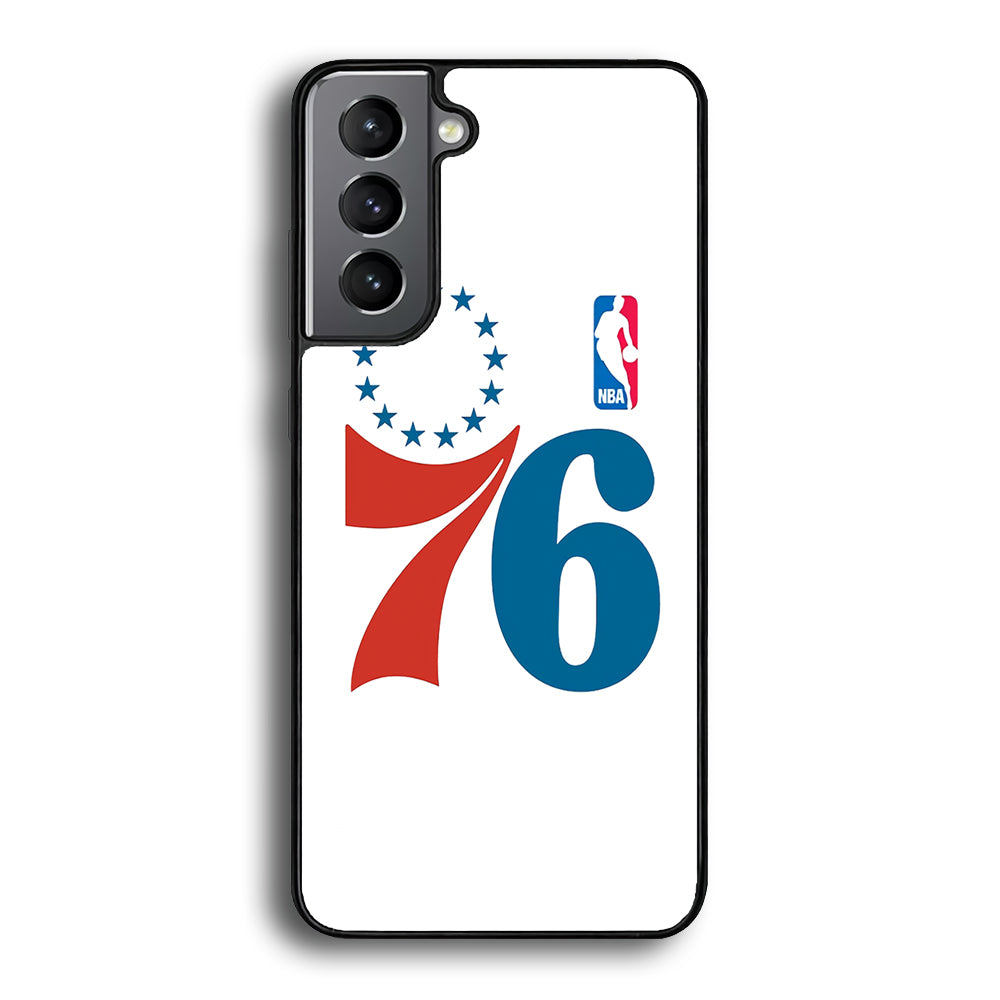Philadelphia 76ers White Samsung Galaxy S23 Plus Case - Ezzystore