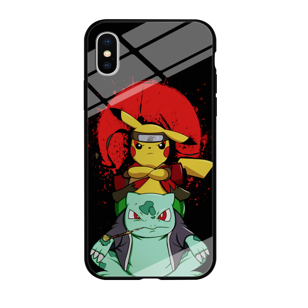 Pikachu Cosplay Naruto And Gamabunta iPhone Xs Max Case