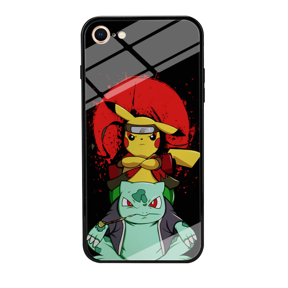 Pikachu Cosplay Naruto And Gamabunta iPhone 8 Case